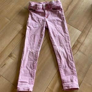 Zara girls pink jeans size 5 years